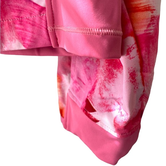 Athleta Full Zip Run with it Painted Energy Coral Plus Size Jacket - 1X - Picture 5 of 13